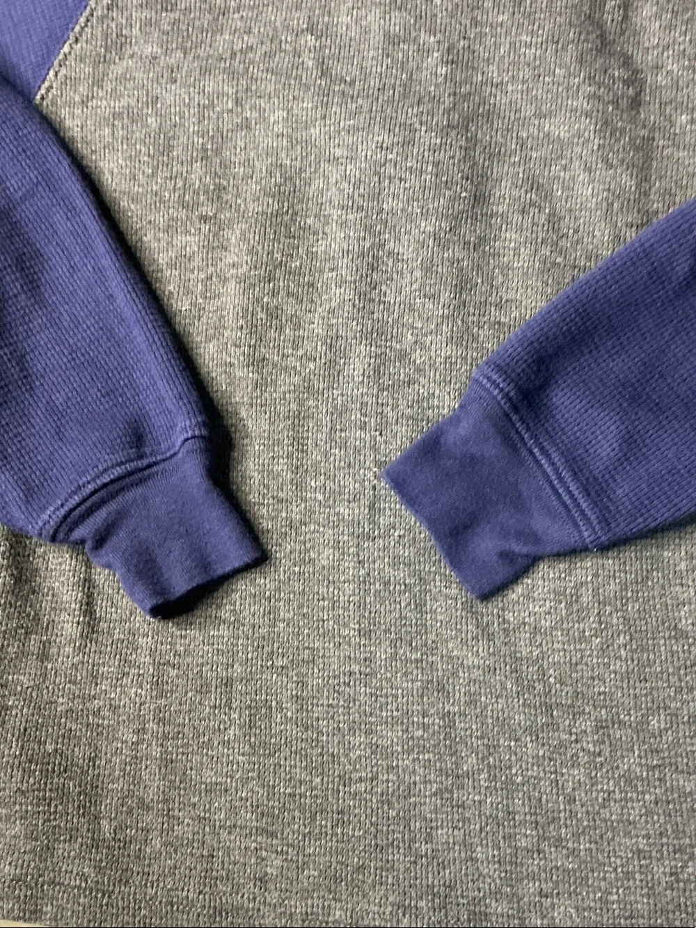 Polo by Ralph Lauren Gray Body Navy Hooded Henley with Red Pony